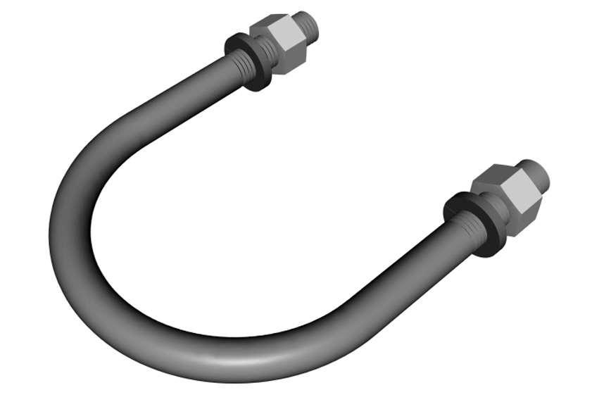 CommScope Galvanized U-Bolt 1/2-Inch x 3-Inch x 5-1/4-Inch from GME Supply